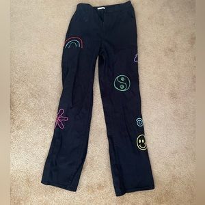 PacSun High Waisted black design jeans